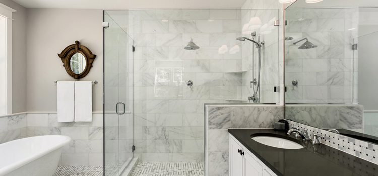bathroom shower door installation in South Pasadena