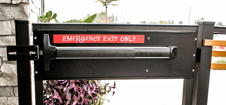 emergency push bar installation in South Pasadena